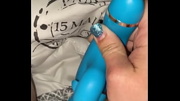 Fucking my pussy with a dolphin toy to two strong orgasms