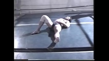 Athlet in gays underwear with bare buttocks made his  competitor to lay down arms