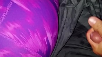 cum on s. exwife's yoga pants ass