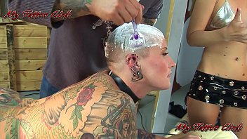 Tattooed Milf  Model Got Dragon Head Tattoo