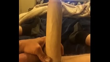 Putting a big dildo up my ass